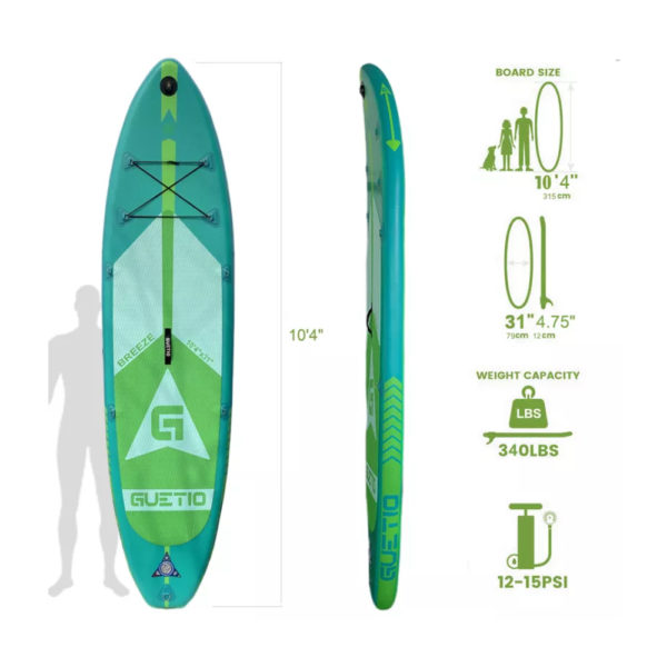 GUETIO 10'4 Allround Stand Up Paddle Board Breeze – Bild 3