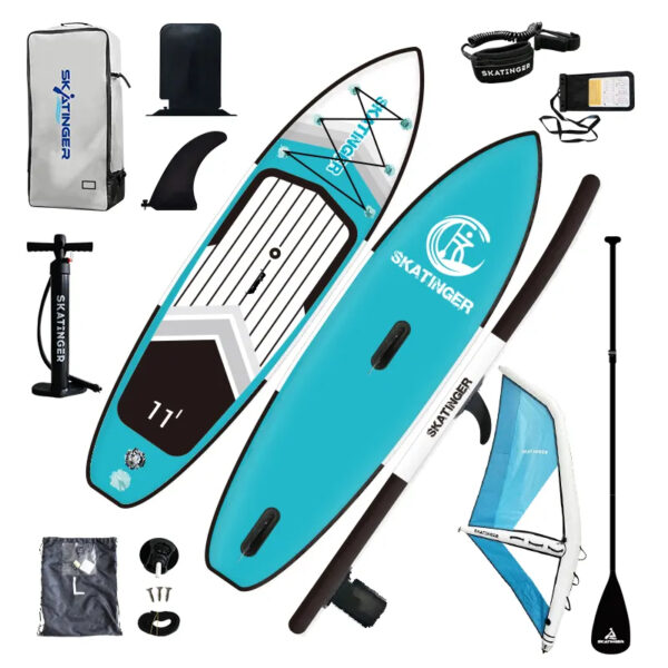 SKATINGER i-Rocker Windsurfing Inflatable Stand Up Paddle Board